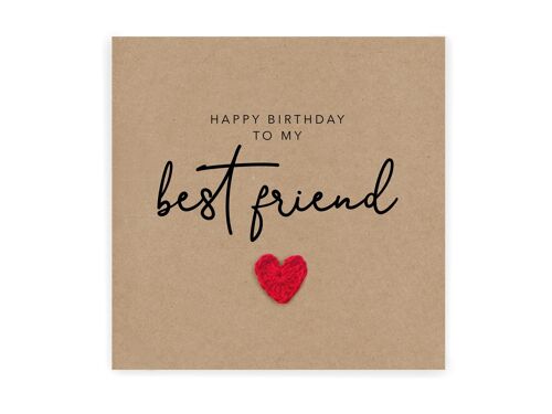 Happy Birthday to my best friend , Simple Birthday Card for friend, Birthday Card for Friend, Happy Birthday Friend, Birthday card Bestie (SKU: BD169B)