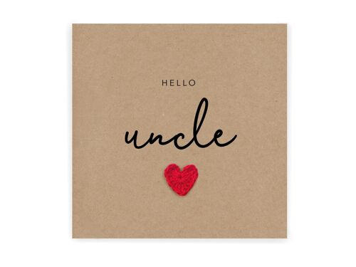 You're going to be an Uncle card, Pregnancy announcement Card, Uncle to be, For Uncle, Baby Reveal, New Baby Pregnancy, Send to Recipient (SKU: NB033B)