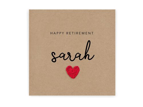 Personalised Retirement Card, Happy Retirement Card, Retiring Card, Card for Retirement, Leaving Work Card, You're Retiring Card, Handmade (SKU: RC001B)