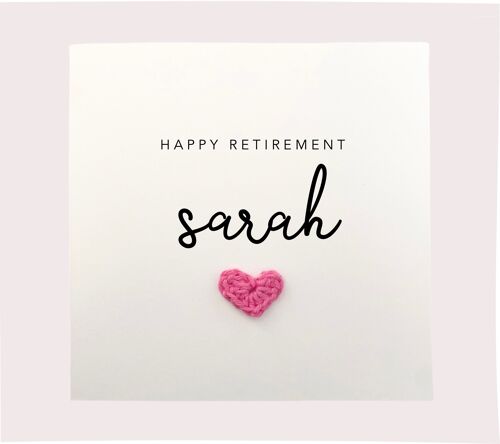 Personalised Retirement Card, Happy Retirement Card, Retiring Card, Card for Retirement, Leaving Work Card, You're Retiring Card, Handmade (SKU: RC001W)
