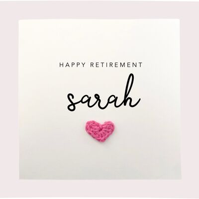 Personalised Retirement Card, Happy Retirement Card, Retiring Card, Card for Retirement, Leaving Work Card, You're Retiring Card, Handmade (SKU: RC001W)