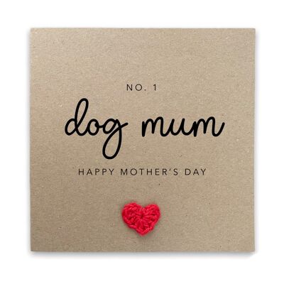 Tarjeta del día de la madre de la mamá del perro, tarjeta del día de la madre para la mamá del perro, tarjeta del día de la madre del padre del perro, tarjeta del día de la madre feliz para la mamá del perro, tarjeta del perro (SKU: MD11 B)