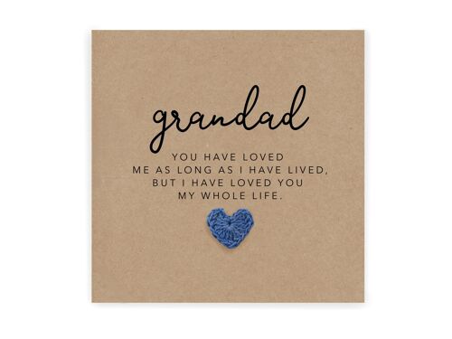 First Fathers Day As My Grandad Card, 1st Fathers Day Card, Baby First Fathers Day Card, Dad Card, Card For Grandpa From Baby, Grandad Poem (SKU: FD027B)