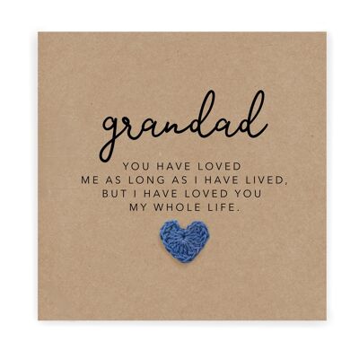 First Fathers Day As My Grandad Card, 1st Fathers Day Card, Baby First Fathers Day Card, Dad Card, Card For Grandpa From Baby, Grandad Poem (SKU: FD027B)