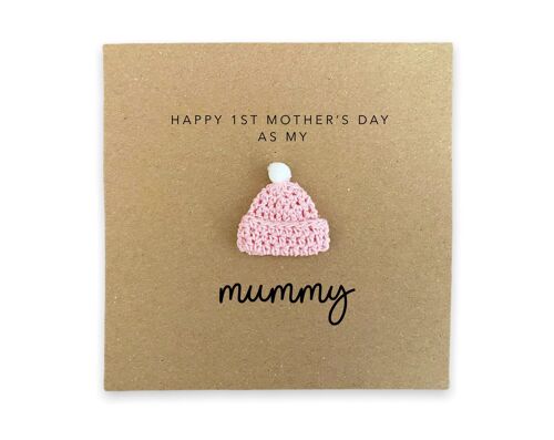 Happy 1st Mothers Day card, Simple First Mothers Card for mum, Mothers from baby, Mothers Day Mum Card 1st Mothers Day Card for Mum, First (SKU: MD58B)