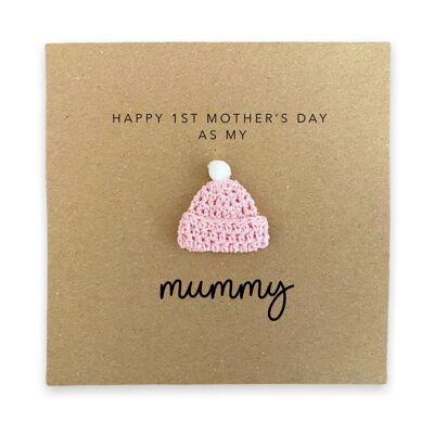 Happy 1st Mothers Day Card, Simple First Mothers Card per mamma, Mothers from baby, Mothers Day Mum Card 1st Mothers Day Card for Mum, First (SKU: MD58B)