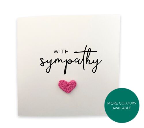Bereavement card, Sympathy card, Sorry for your loss card, thinking of you, with sympathy card, Thinking of you Card, Sympathy (SKU: SC10W)