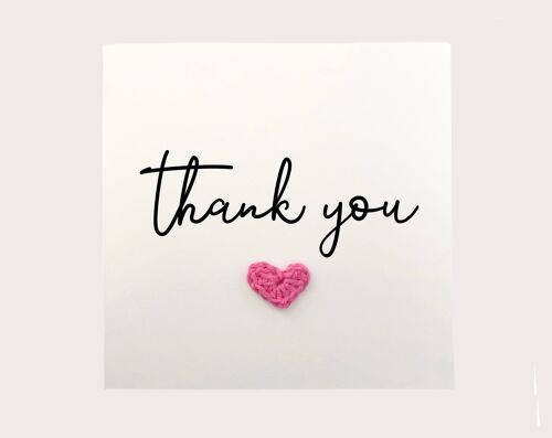 Thank You My Friend Note Card - Heart Punch Pack