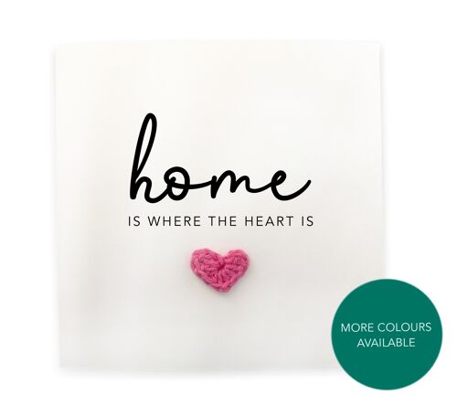 New Home Card Simple Rustic Home is where the heart is - New Home owner card - first time home owner - New house card  - Send to recipient (SKU: NH8W)