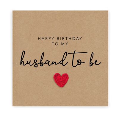 Carte d'anniversaire fiancé, joyeux anniversaire à mon fiancé, carte d'anniversaire fiancé, carte d'anniversaire futur mari, joyeux anniversaire mari à être (SKU : BD229B)