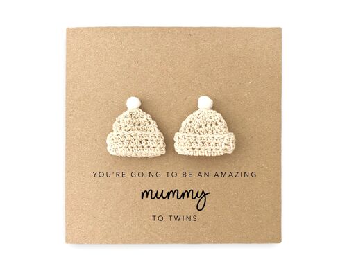 New Twin Baby Card, New Mum Card, Going To Make Such A Lovely Mummy, New Parent To Twins, Mummy To Be Card, Pregnancy Card, Baby Shower Card (SKU: NB086B)