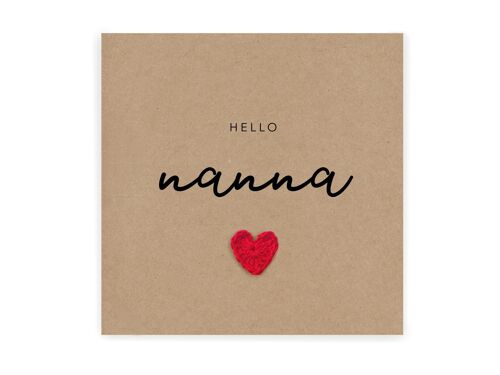 You're going to be a Nanna Grandma card, Pregnancy announcement Card, Gran Nan to be, Baby Reveal, New Baby Pregnancy, Send to Recipient (SKU: NB029B)
