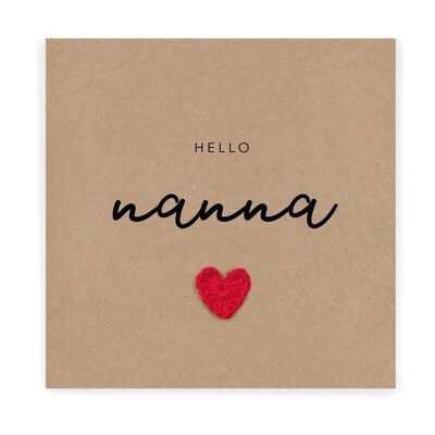 Vas a ser una tarjeta Nanna Grandma, Tarjeta de anuncio de embarazo, Gran Nan to be, Baby Reveal, New Baby Embarazo, Enviar al destinatario (SKU: NB029B)