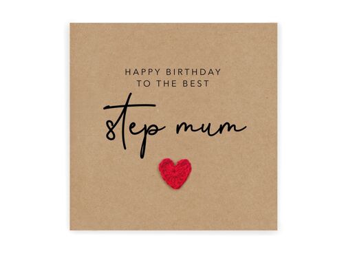Step-Mum Birthday Card, Happy Step-Mum Birthday  Card, Birthday  Day Card For Step-Mum, Happy Birthday  Card For Step-Mummy (SKU: BD179B)