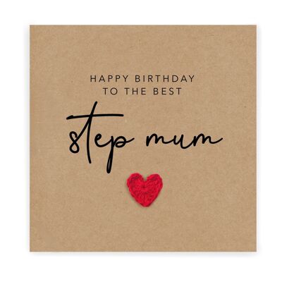 Stiefmutter-Geburtstagskarte, glückliche Stiefmutter-Geburtstagskarte, Geburtstagskarte für Stiefmutter, alles Gute zum Geburtstagskarte für Stiefmutter (SKU: BD179B)