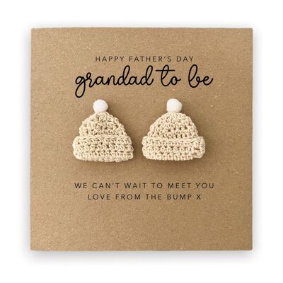 Grandad to be Father's Day Card, For My Grandad To Be to Twins,  Card For Dad, Twin Dad Father's Day Card, Card From The Bump Twins (SKU: FD015)