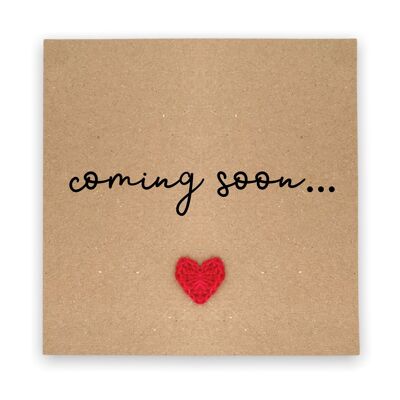 Coming Soon  Pregnancy Announcement Card, Your Official Promotion Notice, Baby Coming Soon, Baby on the way Card (SKU: NB016B)