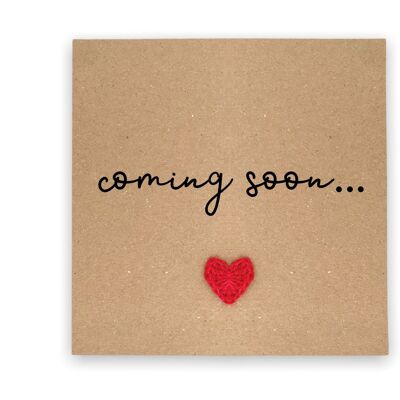 Coming Soon  Pregnancy Announcement Card, Your Official Promotion Notice, Baby Coming Soon, Baby on the way Card (SKU: NB016B)