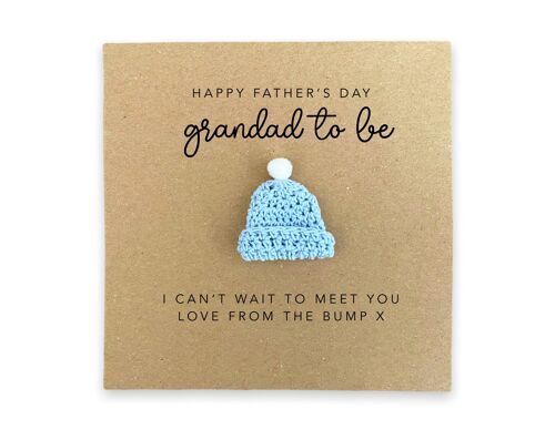 Grandad To Be Father's Day Card, For My Grandad  To Be, Father's Day Card For Him, Pregnancy Father's Card, Grandad To Be Card From The Bump (SKU: FD009)