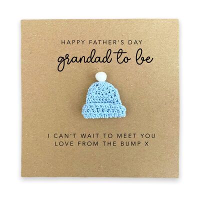 Tarjeta del día del padre para ser abuelo, para que sea mi abuelo, tarjeta del día del padre para él, tarjeta del padre para el embarazo, tarjeta para ser abuelo de The Bump (SKU: FD009)