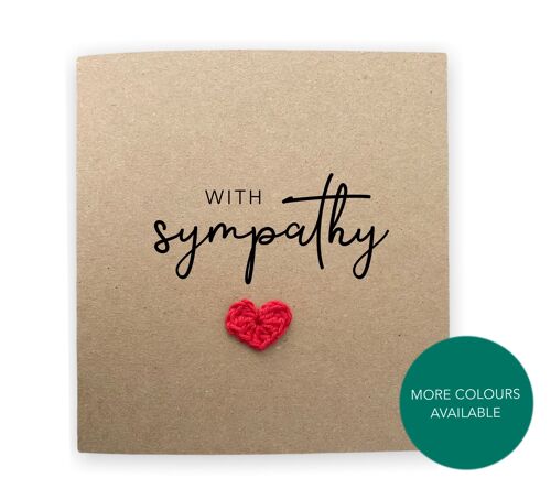 Bereavement card, Sympathy card, Sorry for your loss card, thinking of you, with sympathy card, Thinking of you Card, Sympathy (SKU: SC9B)