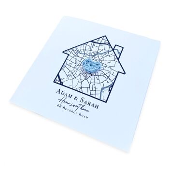 Carte personnalisée New Home House Warming First Home Card - Home Sweet Home - Carte au crochet faite à la main (SKU: NH5WP) 2