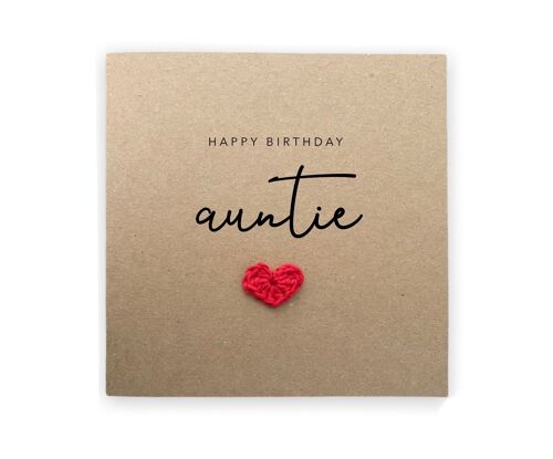 Auntie Birthday Card, Happy Birthday Auntie, Birthday Card Auntie, Relative Card, Aunty Birthday, Card for Auntie, Birthday Card for Aunt (SKU: BD183B)