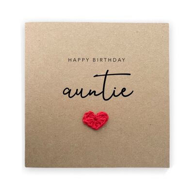 Tarjeta de cumpleaños de tía, feliz cumpleaños tía, tarjeta de cumpleaños tía, tarjeta familiar, cumpleaños de tía, tarjeta para tía, tarjeta de cumpleaños para tía (SKU: BD183B)