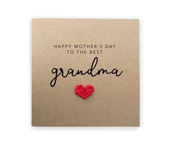 Carte de fête des mères heureuse pour grand-mère, carte de fête des mères heureuse, carte de fête des mères pour maman, carte de fête des mères grand-mère, incroyable carte Gran (SKU : MD20B)