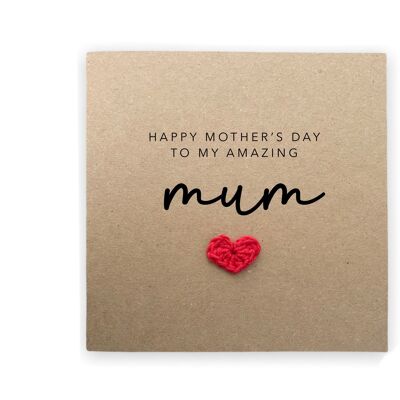 Happy Mothers Day Card For Mother, Happy Mothers Day Card, Mothers Day Card For Mummy, Mum Mothers Day Card, Best Mother Ever Card, Amazing (SKU: MD18B)