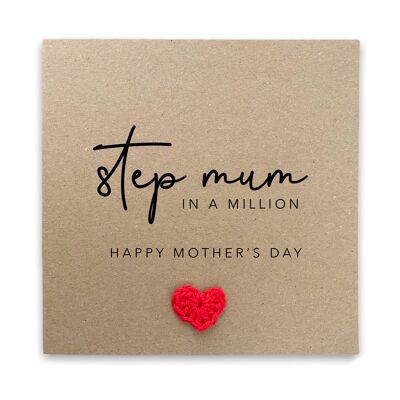 Stiefmutter-Muttertagskarte, glückliche Stiefmutter-Muttertagskarte, Muttertagskarte für Stiefmutter, glückliche Muttertagskarte für Stiefmutter, Mütter (SKU: MD043B)
