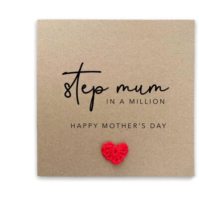Step-Mum Mothers Day Card, Happy Step-Mum Mothers Day Card, Mothers Day Card For Step-Mum, Happy Mothers Day Card For Step-Mummy, Mothers (SKU: MD043B)