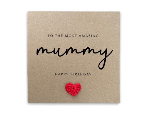 Mummy Happy Birthday Card, Mother's Day  Card For Mummy,  Mummy Happy Birthday Card, Birthday Day Card For Mum, From Baby, Card from baby (SKU: BD006B)