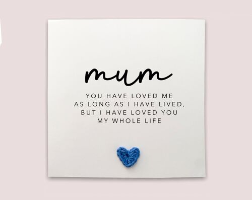 Mum Poem Card, Mothers Day, Mothers Day Card, Poem Sentimental, Special Mothers Day Card, From Daughter, Poem, Mother's Day Card for mum (SKU: MD042)