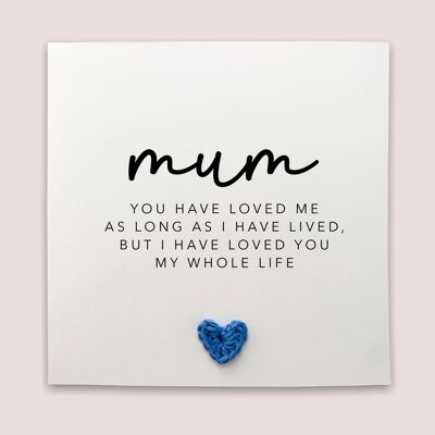 Mum Poem Card, Mothers Day, Mothers Day Card, Poem Sentimental, Special Mothers Day Card, From Daughter, Poem, Mother's Day Card for mum (SKU: MD042)