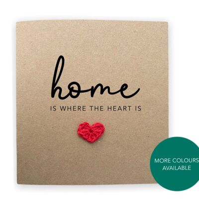 New Home Card Simple Rustic Home is where the heart is - New Home owner card - first time home owner - New house card  - Send to recipient (SKU: NH8B)