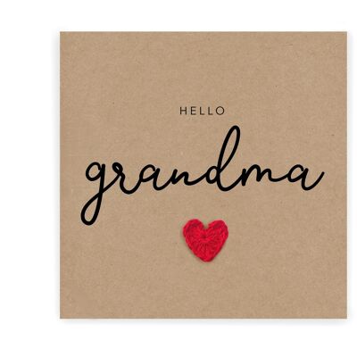 You're going to be a Grandma card, Pregnancy announcement Card, Grandma Gran Nan to be, Baby Reveal, New Baby Pregnancy, Send to Recipient (SKU: NB030B)