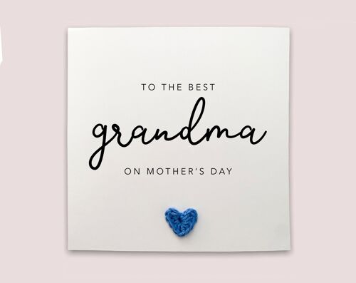 The Best Grandma On Mothers Day, From Your Granddaughter, Personalised Grandma Mothers Day Card, For Grandma, Gran Mothers Day Card (SKU: MD3 W)