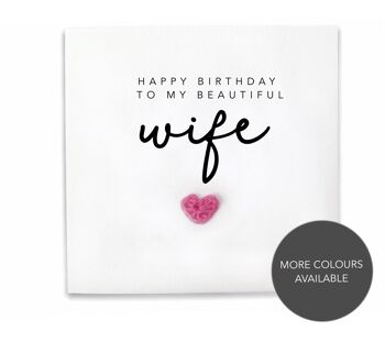 Carte d'anniversaire pour femme, carte joyeux anniversaire, joyeux anniversaire à ma belle femme, carte d'anniversaire femme, joyeux anniversaire femme, anniversaire femme (SKU : BD193W)