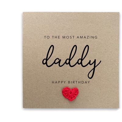 Daddy Birthday Card, Birthday Day Card For Daddy,  Daddy Birthday Card, Card for Daddy, Amazing Daddy Birthday Card from baby bump (SKU: BD005B)