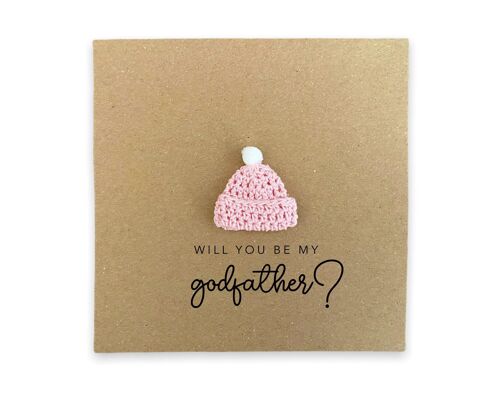 Godfather Proposal Card, personalised godfather card, Will you be my godfather card, card for godfather, godparents proposal card (SKU: NB061B)