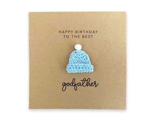 Happy Birthday To The Best Godfather, Godfather Birthday, Happy Birthday Godfather, Card from Baby Goddaughter Godson, From Baby Card (SKU: BD258B)