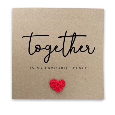 Tarjeta de aniversario, tarjeta de aniversario de boda, tarjeta de esposo, tarjeta de esposa, tarjeta de novia, tarjeta de novio, tarjeta romántica, aniversario de esposo (SKU: A019B)