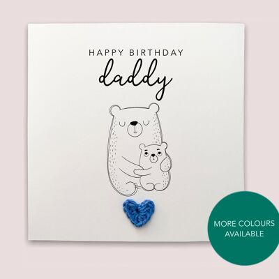 Happy Birthday  Daddy, Birthday Card As My Daddy, Card For Daddy,  Daddy Card, Dad Birthday Card From Baby Child, Daddy Birthday Card (SKU: BD208W)