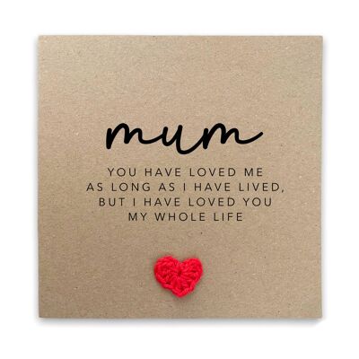 Mama-Gedicht-Karte, Muttertag, Muttertagskarte, Gedicht Sentimental, spezielle Muttertagskarte, von der Tochter, Gedicht, Muttertagskarte für Mama (SKU: MD042W)