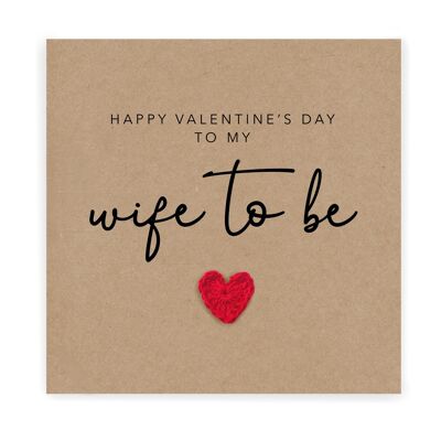 Frau wird Valentinstagskarte, Frau wird am Valentinstag, Valentinstagskarte für Verlobte, romantische Valentinstagskarte für Ehefrau, Liebe (SKU: VD2B)