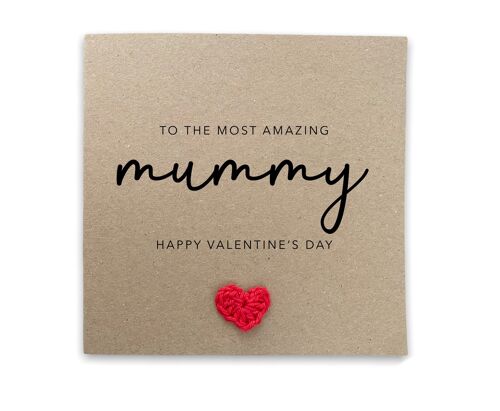 Mummy Valentines Card, Happy Valentines Card For Mummy, Personalised Mummy Valentines Card, Happy Valentines Day Gift For Mum, From Baby (SKU: VD16B)