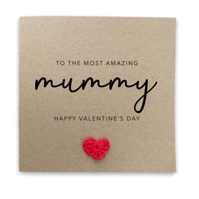 Mummy Valentines Card, Happy Valentines Card For Mummy, Personalised Mummy Valentines Card, Happy Valentines Day Gift For Mum, From Baby (SKU: VD16B)