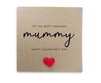 Carte de Saint Valentin de maman, carte de Saint Valentin heureuse pour maman, carte de Saint Valentin de maman personnalisée, cadeau de Saint Valentin heureux pour maman, de bébé (SKU : VD16B)