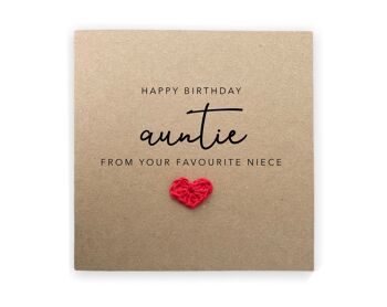 Incroyable tante pour votre anniversaire, carte d'anniversaire tante, carte d'anniversaire tante, carte d'anniversaire pour tante, carte d'anniversaire drôle tante pour meilleure tante (SKU : BD224B)
